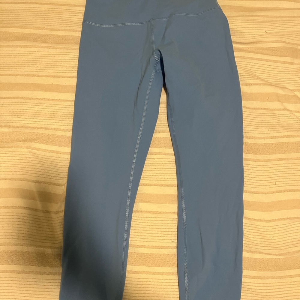 Lulu Blue High-Waisted Leggings